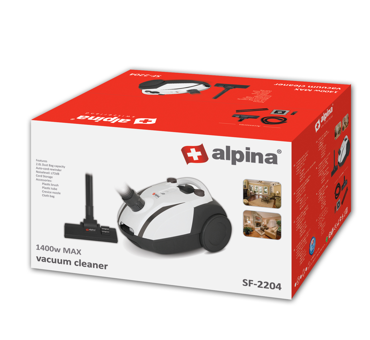 Alpina High Power Dust Vaccuum Cleaner Switzerland